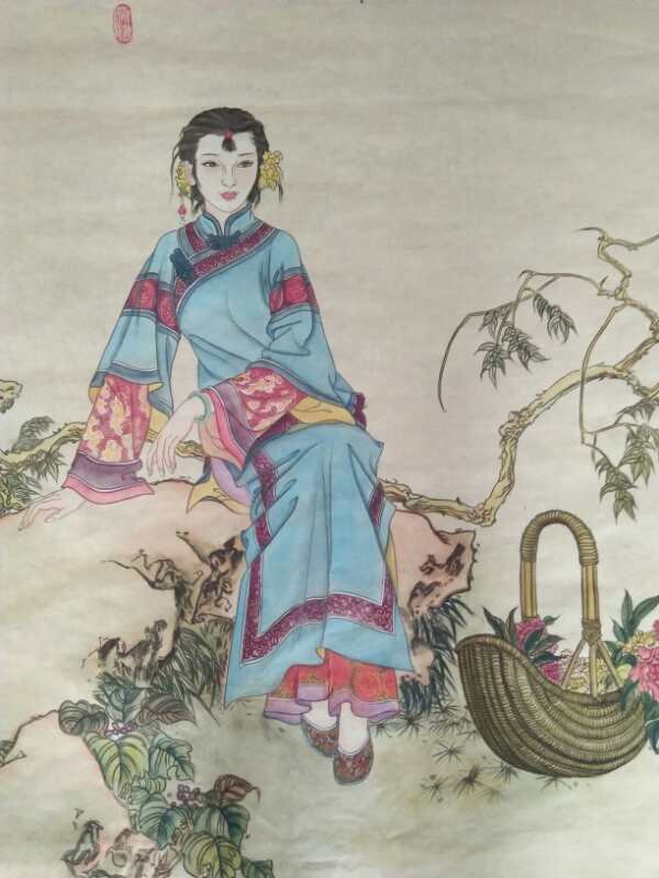 工笔仕女图画家弋溶