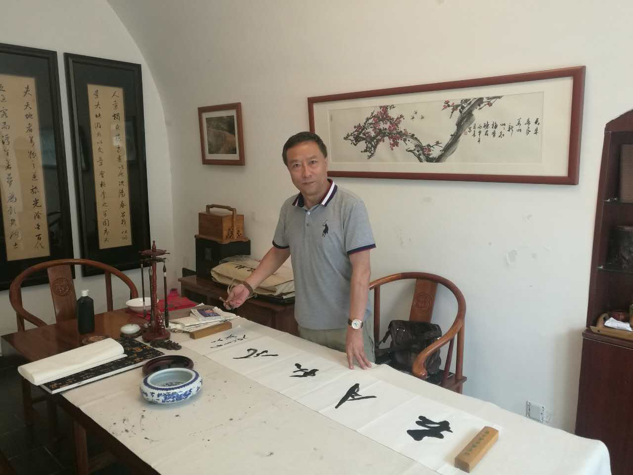 华山隐士玄法书道 难得一见的玄体书法