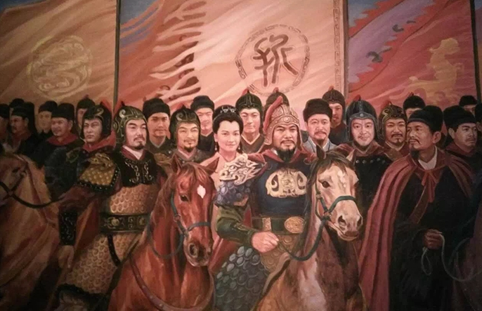 武鹏程---油画长卷折家将即将创作完成